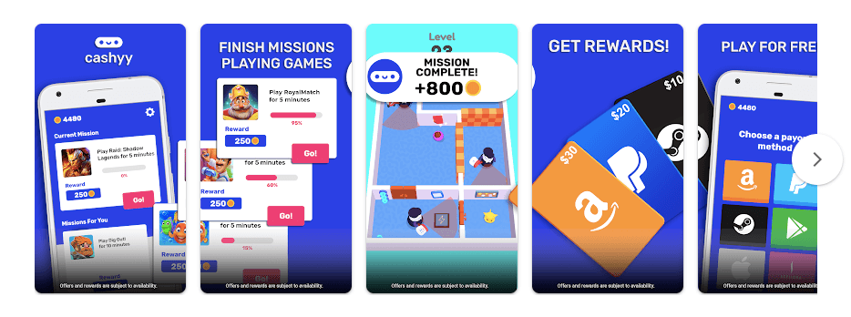 Download the Cashyy app and start earning cash for playing games.