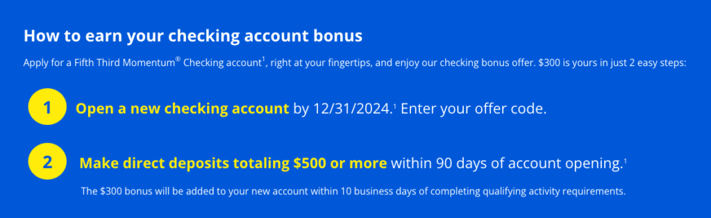 Fifth Third Checking Bonus