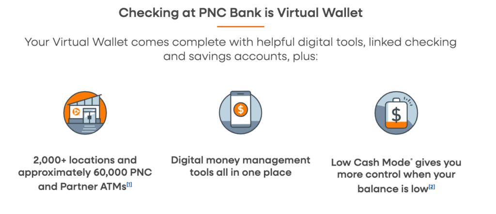 Check out the PNC checking account bonus on their Virtual Wallet accounts.